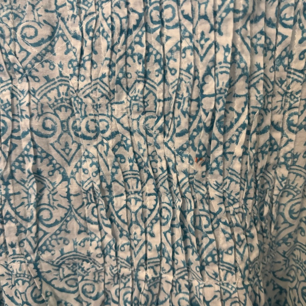Roberta Roller Rabbit Blue and White Tunic with Intricate Patterns - Picture 12 of 16